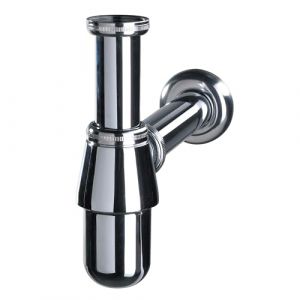 Wirquin Siphon lavabo laiton réglable D32 avec sortie murale 30724028, chromé