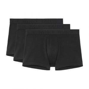 HOM Lot de 3 boxer noir en coton