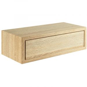 Tiroir suspendu moderne pour entr&eacute;e salon bureau et chambre Lego Couleur: bois neutre