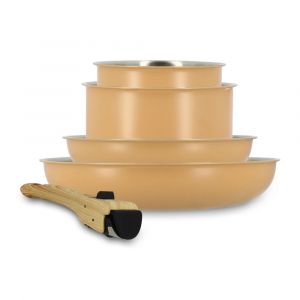 Menastyl Batterie de cuisine 5 pièces en acier inoxydable - tous feux