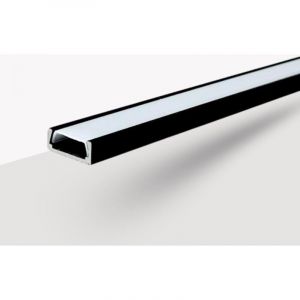 Evotrade - Profil&eacute; Led Mini Encastrable en Aluminium Longueur 2 M&egrave;tres Couleur Noir