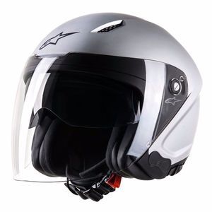 Image de Alpinestars Casque jet Novus Origami argent mat - S