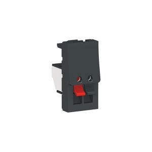 Schneider Electric Prise haut-parleurs Unica - 1 module - Anthracite