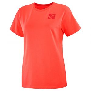 Salomon Tshirt Outlife Small Logo Rouge - Taille XS