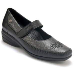 Ballerines ajustables par scratch femme Pédiconfort