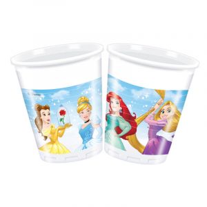 8 gobelets en plastique Princesses Disney Dreaming 20 cl
