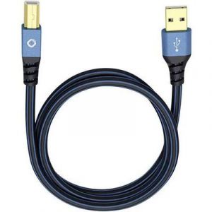 Oehlbach Câble USB 2.0 mâle type A - USB 2.0 mâle type B 0.5 m bl