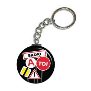 Porte clé Permis de conduire 'Bravo à toi'