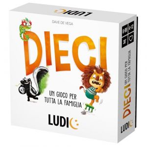 Ludic Dix Un Jeu pour Toute La Famille It27613 Jeu De Société pour La Famille pour 4-12 Joueurs Made in Italy