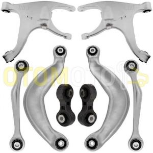 Kit bras de suspension arri&egrave;re compatible AUDI A4 8K B8 A5 8T A6 4G A7 compos&eacute; de 8 pi&egrave;ces