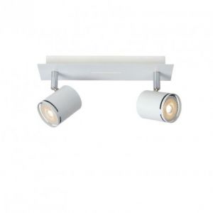 Lucide Double spot orientable rectiligne Rilou LED L30 cm - Blanc