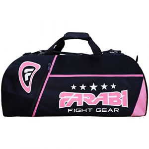 Sac d'entraînement avec Bretelles - Farabi Sports Gym Fitness - Sac de Boxe fourre-Tout équipement, Voyage Sac de Sport -