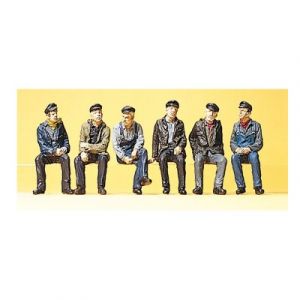 Preiser 10351 - Figurines Ouvriers et dockers assis