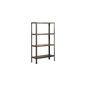 Simon Rack Etag&egrave;re 4 niveaux 400 Kg L. 1000 x Ht. 1600 x P. 300 mm KIT HOMECLASSIC PLUS 4/300 GRIS/GRIS - 303100204161034 - Simonhome