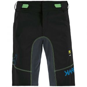 Karpos Pantalons Courts Sans Coussinet Ballistic Evo XS Black / Ombre Blue / Green Fluo