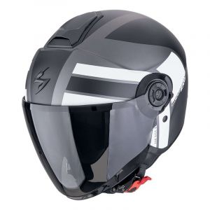 Scorpion Casque jet Exo-City 2 Blur matt silver/black/white- L