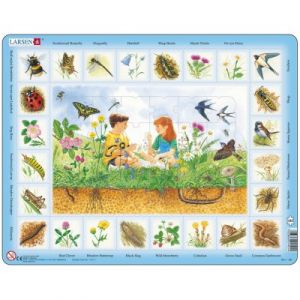 Larsen Puzzle Cadre - Apprendre l'Anglais : Dans le Pré (en Anglais)