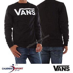 Vans MN Classic Crew II Maillot de surv&ecirc;tement, Noir (Black-White Y28), S Homme