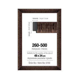 Art Puzzle Cadre pour puzzle de 500 pièces - 30 mm : Marron
