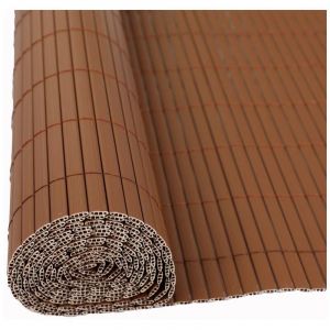 Brise vue de jardin balcon résistant en pvc Marron / 1,20 x 5 m
