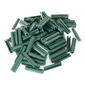 Terre Jardin - Clips de fixation pour kit brise vue occultant - lot de 50 vert - vert