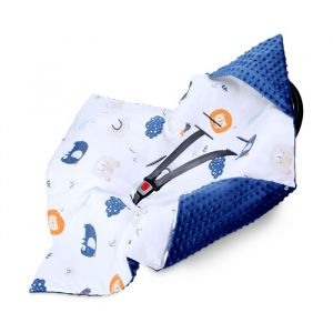 Couverture b&eacute;b&eacute; pour nid d'ange si&egrave;ge Auto Bebe l'automne-Hiver 90x90 cm - Poussette Ressort &eacute;t&eacute; chanceliere Arc-en-ciel