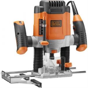 Black & Decker Défonceuse filaire 1200W Livrée avec 7 Accessoires KW1200EQS