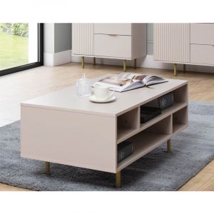 Monica - table basse - beige - 100 cm - Beige