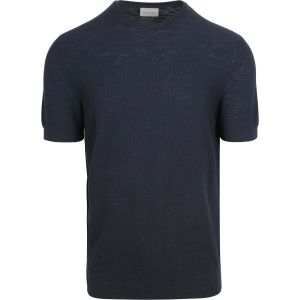 Suitable Piqué T-shirt De Lin Marine Bleu Bleu foncé taille L