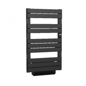 Bestherm Sèche-serviette électrique sans fluide avec soufflerie 500W+1000W H.108,4xL60cm HANAE noir