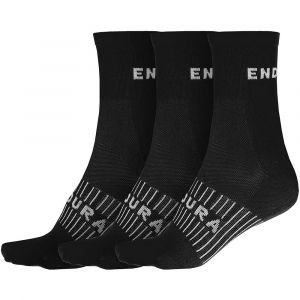 Endura COOLMAX Race Socks (3-Pack) - Noir - L/XL/XXL, Noir