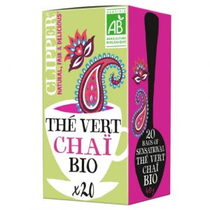 Image de Clipper Thé Vert Chai Bio - La Boite De 20 Sachets