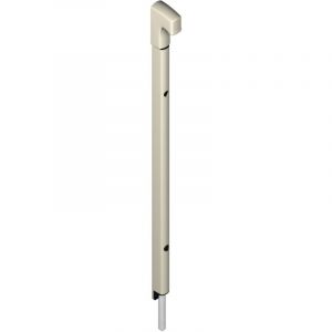 La Croisée DS Verrou en applique DANAOS tige inox L 536mm blanc RAL9010 - DS6366-036