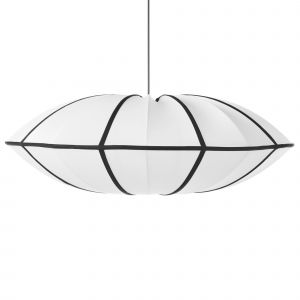 Beliani Lampe Suspension Guasare Matière Synthétique Blanc