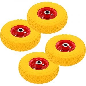 VidaXL Roue de diable 4 pcs Caoutchouc 3.00-4