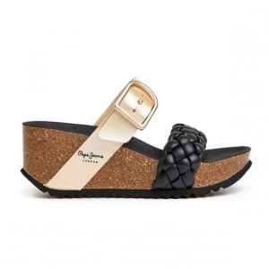 Pepe Jeans Sandales compensées femme Courtney Double