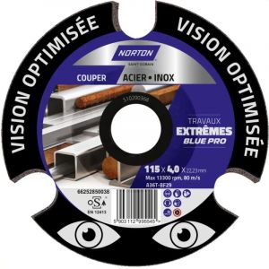 Norton clipper Disque vision extreme acier inox 115 x 4,0