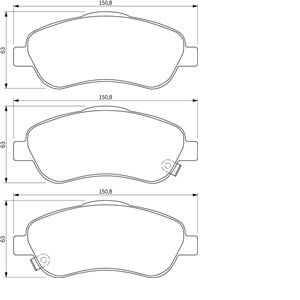 Bosch BP969 - 4 Plaquettes de frein Avant