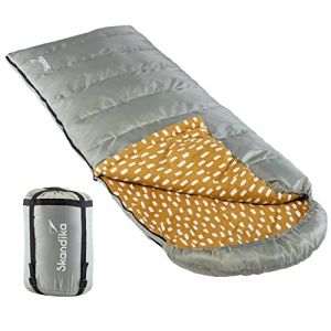 Skandika Dundee - Sac de Couchage Couverture Flanelle, 3 Saisons, jusqu'à -20°C, 220 x 80 cm | Hiver Outdoor Camping Randonné