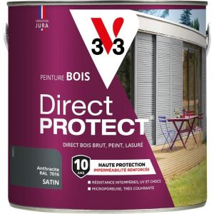 V33 Peinture bois Direct Protect - Anthracite - 2L