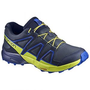 Salomon Speedcross J, Chaussures de Trail Mixte Enfant, Bleu (Ombre Blue/Sulphur Spring/Nautical 000), 31 EU