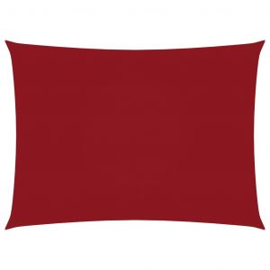 VidaXL Voile de parasol Tissu Oxford rectangulaire 3,5x5 m Rouge