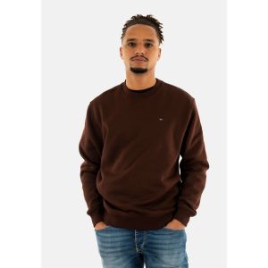 Tommy Jeans Sweat Reg Flag Fleece Crew bordeaux - S