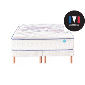 Image de Merinos Ensemble matelas cheer fully 180x200 + 2 sommiers 90x200 + pieds