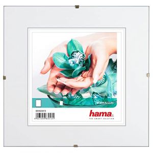 Hama Cadre photo sans bordure 'Clip-Fix', verre réflexe, 20 x 20 cm (63013)