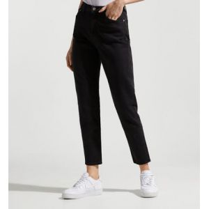 Calvin Klein Jean mom slim coton Noir Jeans - Couleur Noir - Taille S