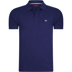 Cappuccino Italia Polo Plain Pique Bleu
