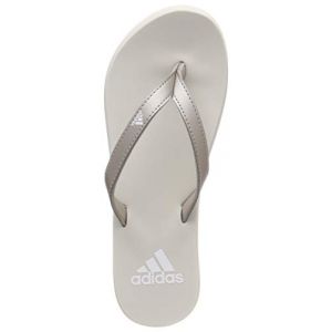 Adidas Eezay Flip Flop, Chaussures de Plage & Piscine Femme, Grigio Platinum Met./FTWR Raw White, 37 EU