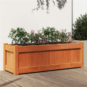 VidaXL Jardini&egrave;re cire marron 90x31x31 cm bois de pin massif