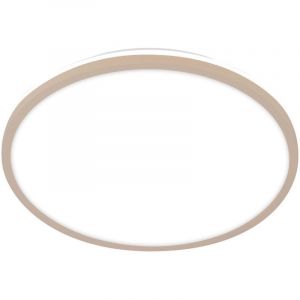 BRILONER - Plafonnier LED à lumière indirecte, lumière blanche neutre, 15W, 1500lm, lustre salon, lustre chambre, luminaire plafonnier, cuisine, plafonnier LED, 28 x 4,2 cm, beige